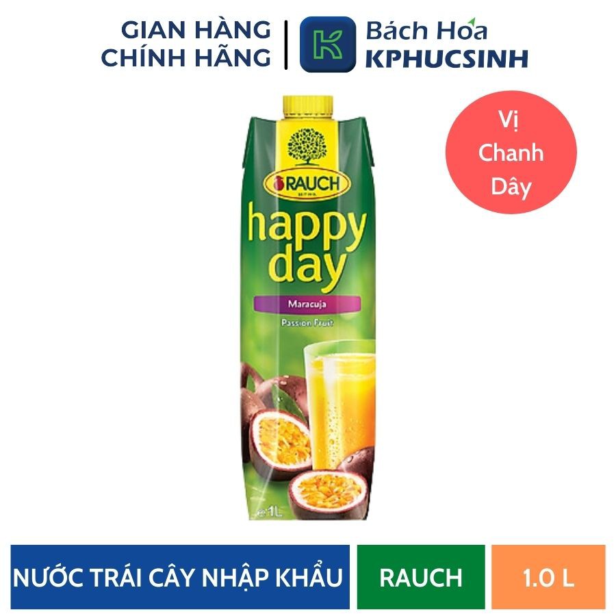 Nước chanh dây hiệu rauch  happy day KPHUCSINH - Hàng Chính Hãng