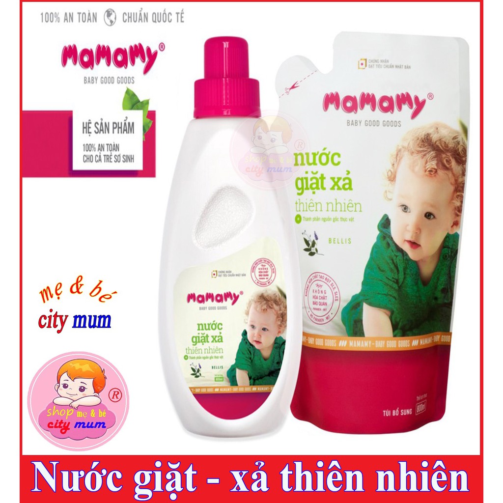 Chai nước giặt xả Thiên Nhiên Mamamy