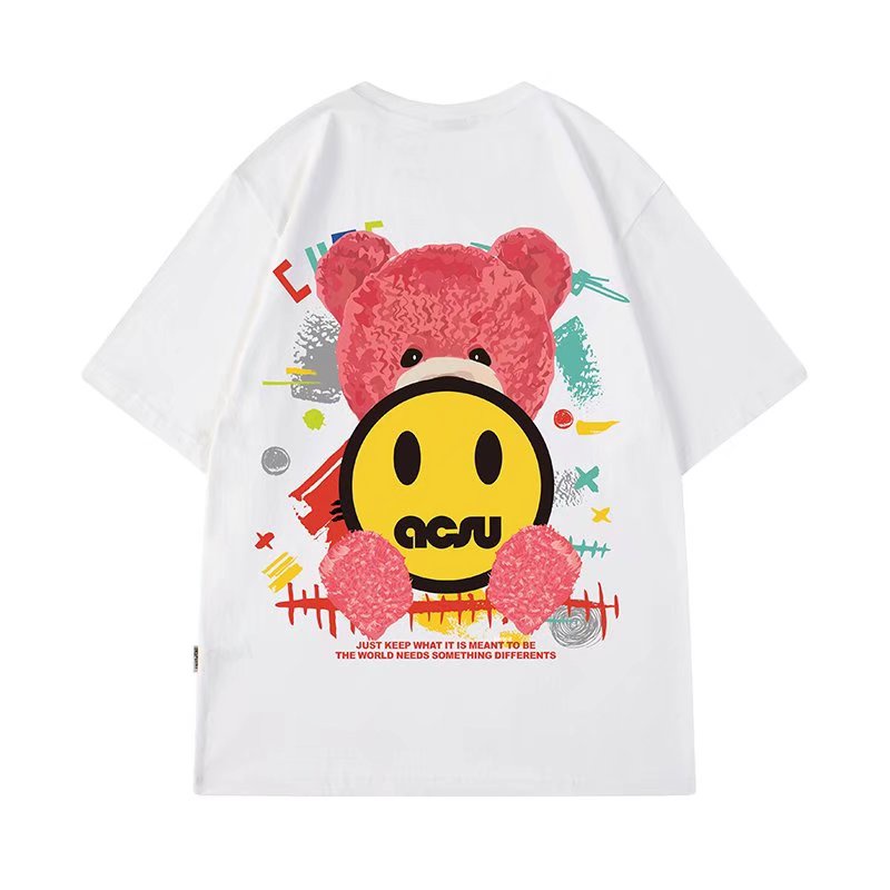 Áo Thun Dáng Rộng In Họa Tiết Hoạt Hình Phong Cách Hip Hop Nhật Bản Thời Trang Mùa Hè Cho Nam Cỡ M-8XL