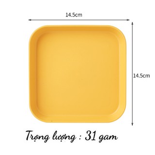Đĩa nhựa đựng thức ăn chất liệu lúa mạch đi picnic