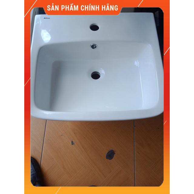 (SALE) Lavabo treo tường, chậu rửa mặt liền chân che bộ xả cao cấp