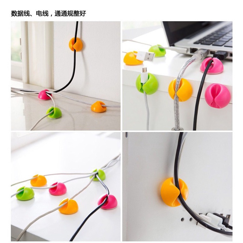 1 Kẹp Silicone Giữ Dây Cáp Gọn Gàng