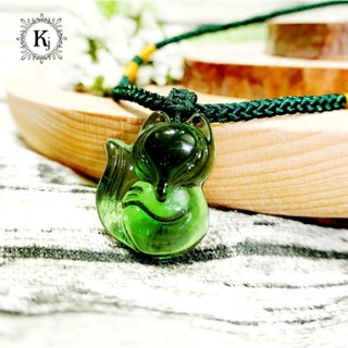 MẶT DÂY CHUYỀN HỒ LY ĐÁ TOPAZ XANH