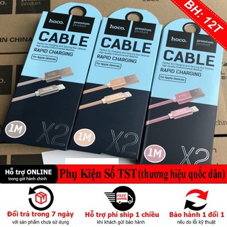 Cáp Sạc nhanh 2A Hoco X2 Lightning 1M