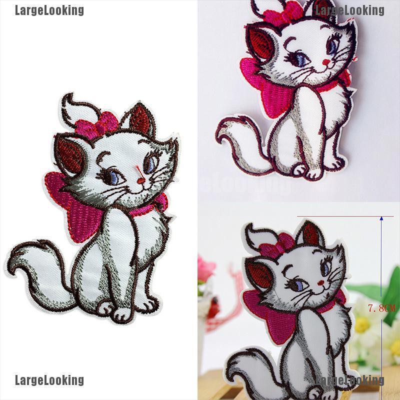 Sticker Ủi Thêu Hình Mèo Dễ Thương