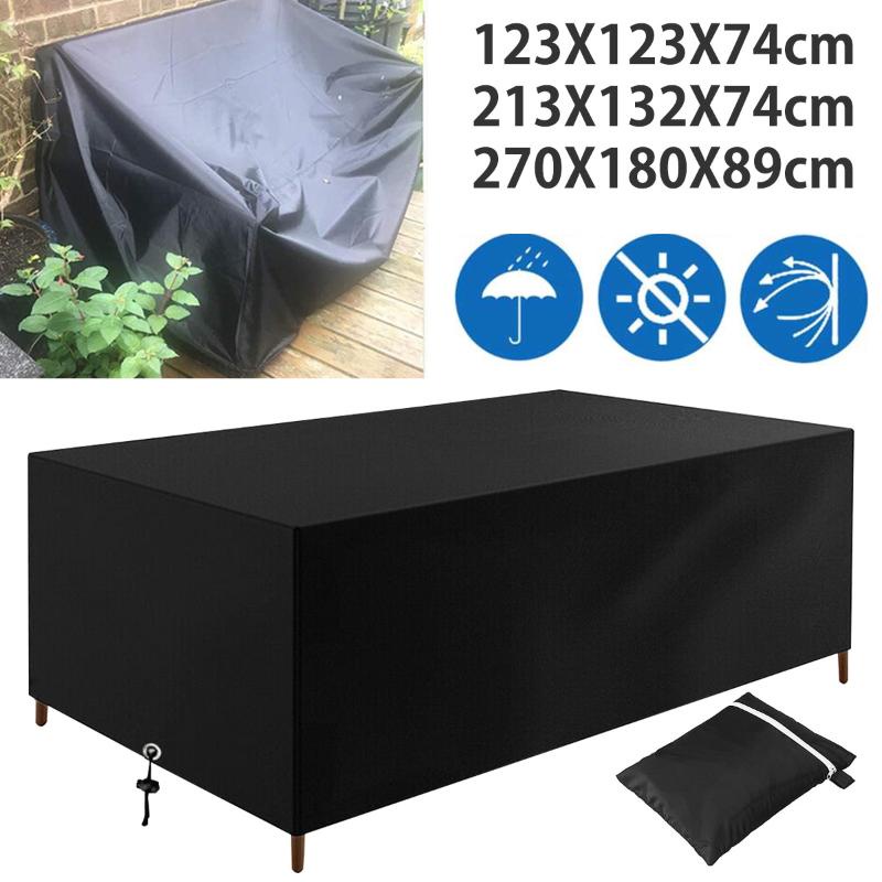 Vỏ Bọc Ghế Sofa 210D Bằng Vải Oxford Chống Nước Chống Tia UV Có Dây Rút