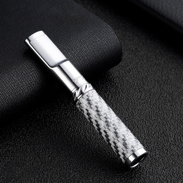 Đầu lọc ZB 367 - Kim loại bọc carbon - màu bạc - ảnh thật