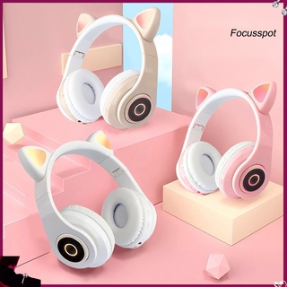 Tai Nghe Bluetooth Không Dây Fs-B39 Hình Tai Mèo Có Mic Cho Nữ