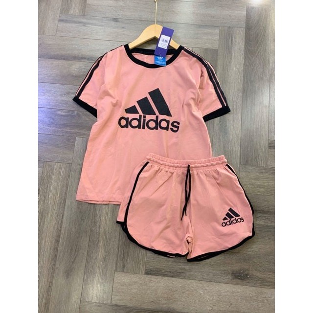 bộ thun nữ ngắn adidas