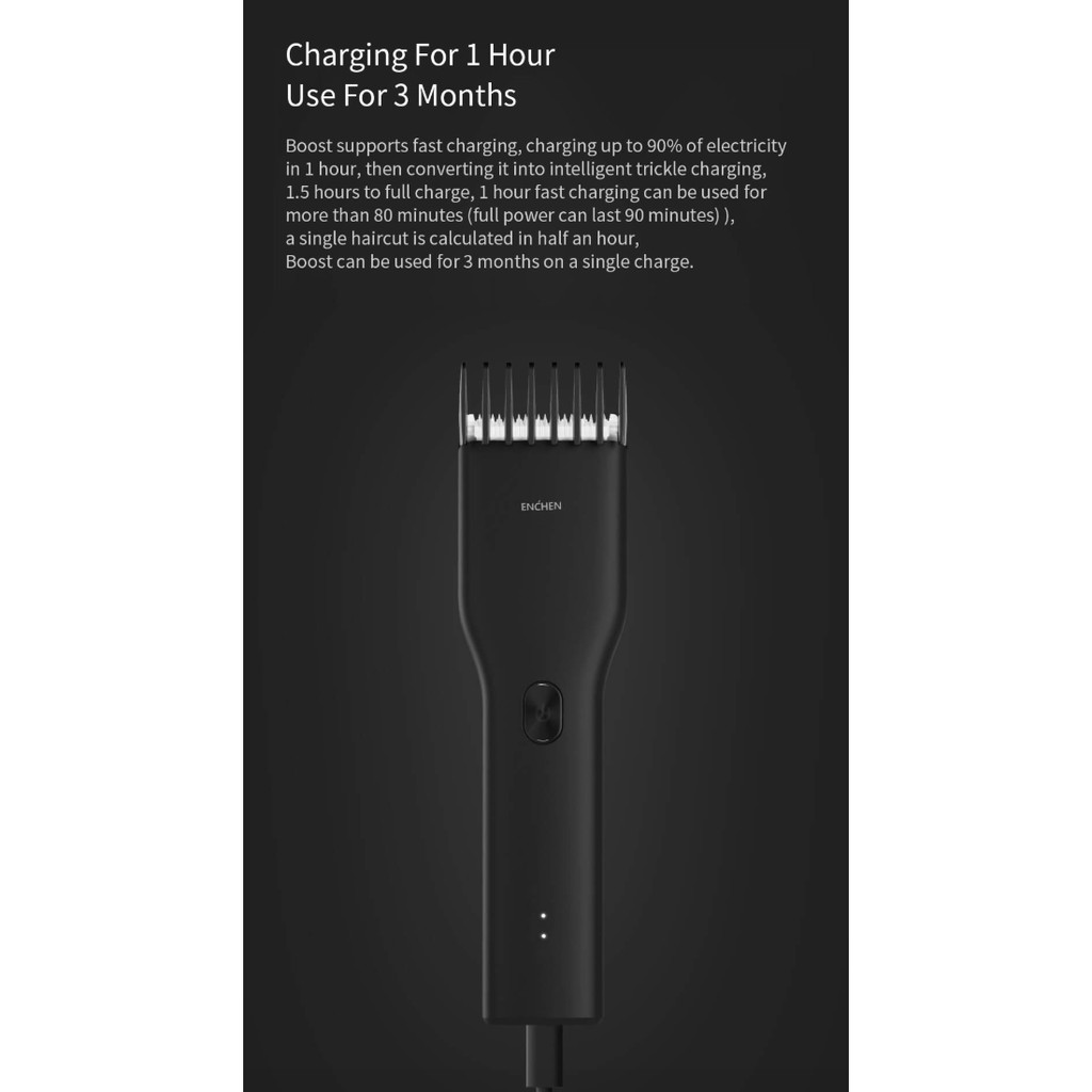 Tông đơ cắt tóc Xiaomi Youpin Enchen Boost chính hãng