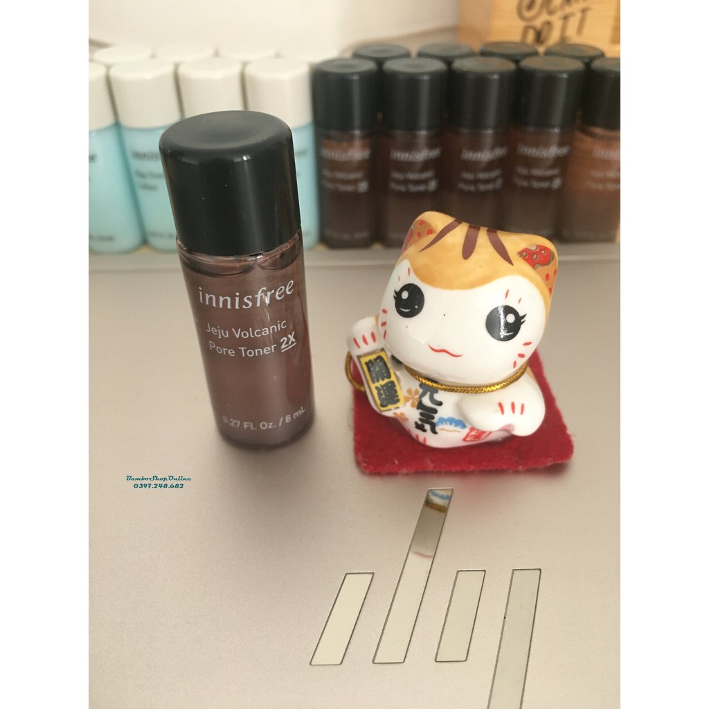 Sample - Nước Hoa Hồng Giảm Nhờn, Se Khít Lỗ Chân Lông Từ Tro Núi Lửa Innisfree Jeju Volcanic Pore Toner 2X Toner 8ml