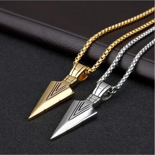 Vòng đeo cổ hình mũi tên - dây chuyền hợp kim - unisex nam nữ - PK013