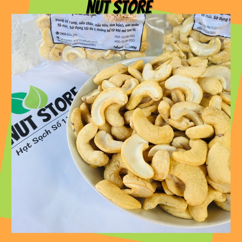 Hạt điều tươi vỡ làm sữa Nut Store 500g