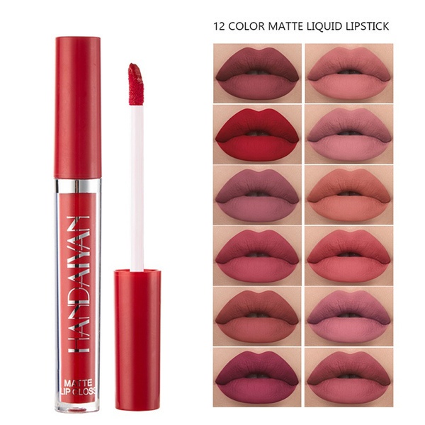 1 Son Môi Dưỡng Ẩm Lâu Phai 12 Màu Sắc Tùy Chọn