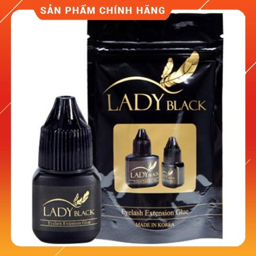 [SALE SỐC] Keo nối mi lady black Hàn Quốc, Chính Hãng, dung tích 5ml, thời gian khô ~3s, độ bền 5~6 tuần