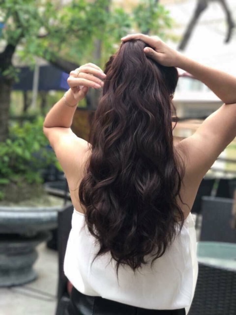 Tóc ngoặm xù sóng cực xinh- hình thật