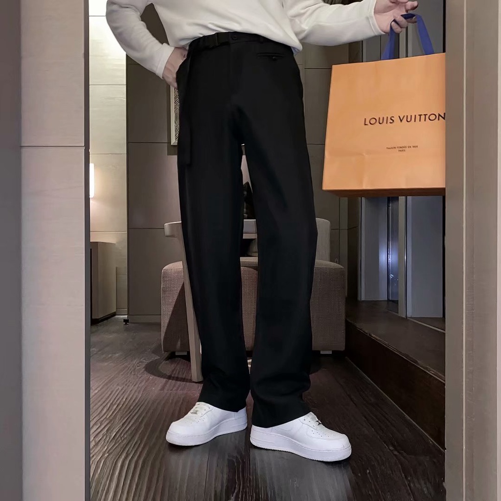 Quần dài ống suông phong cách Hàn Quốc sành điệu cỡ S-3XL cho nam