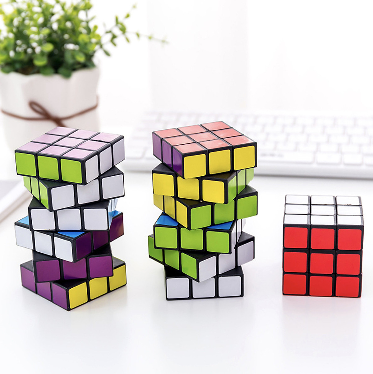 Mua Ngay Khối RUBIK xoay lắp ghép cho bé - Đồ chơi thông minh RUBIK loại tốt hàng đẹp Giúp Trẻ Phát Triển