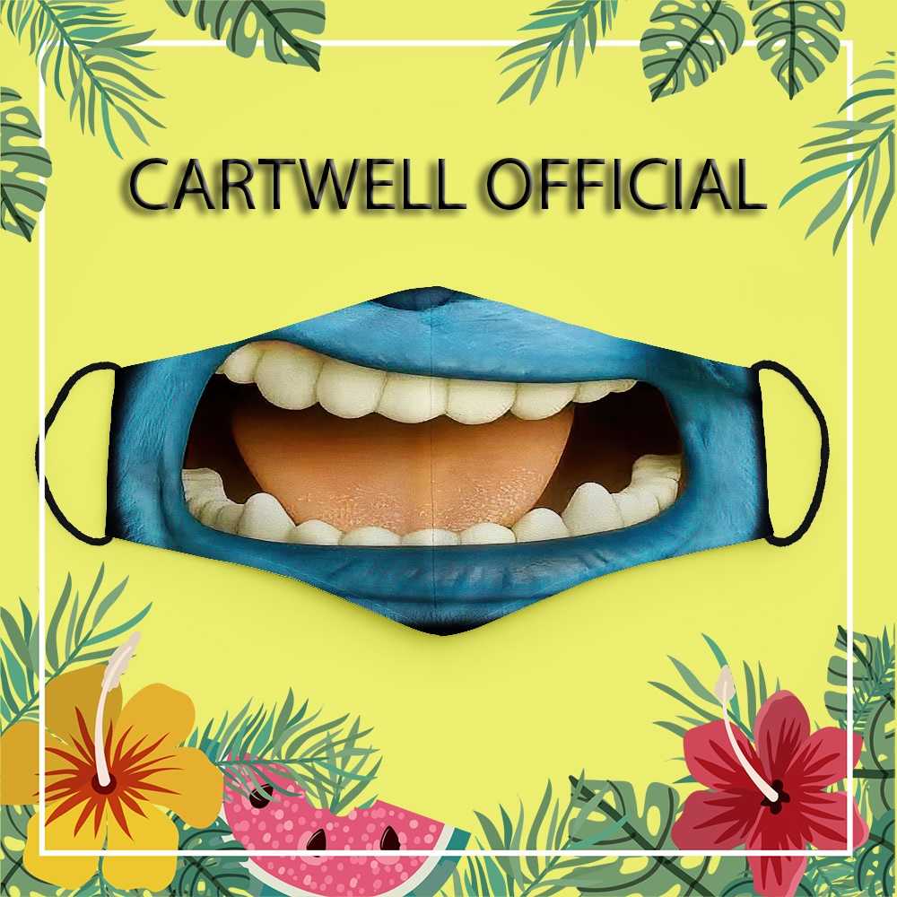 Khẩu trang hoạt hình cho bé vui nhộn thú cưng cute trẻ em Hình Vẽ DRAWN CARTWELL kháng khuẩn dây đeo mềm dành cho nam nữ