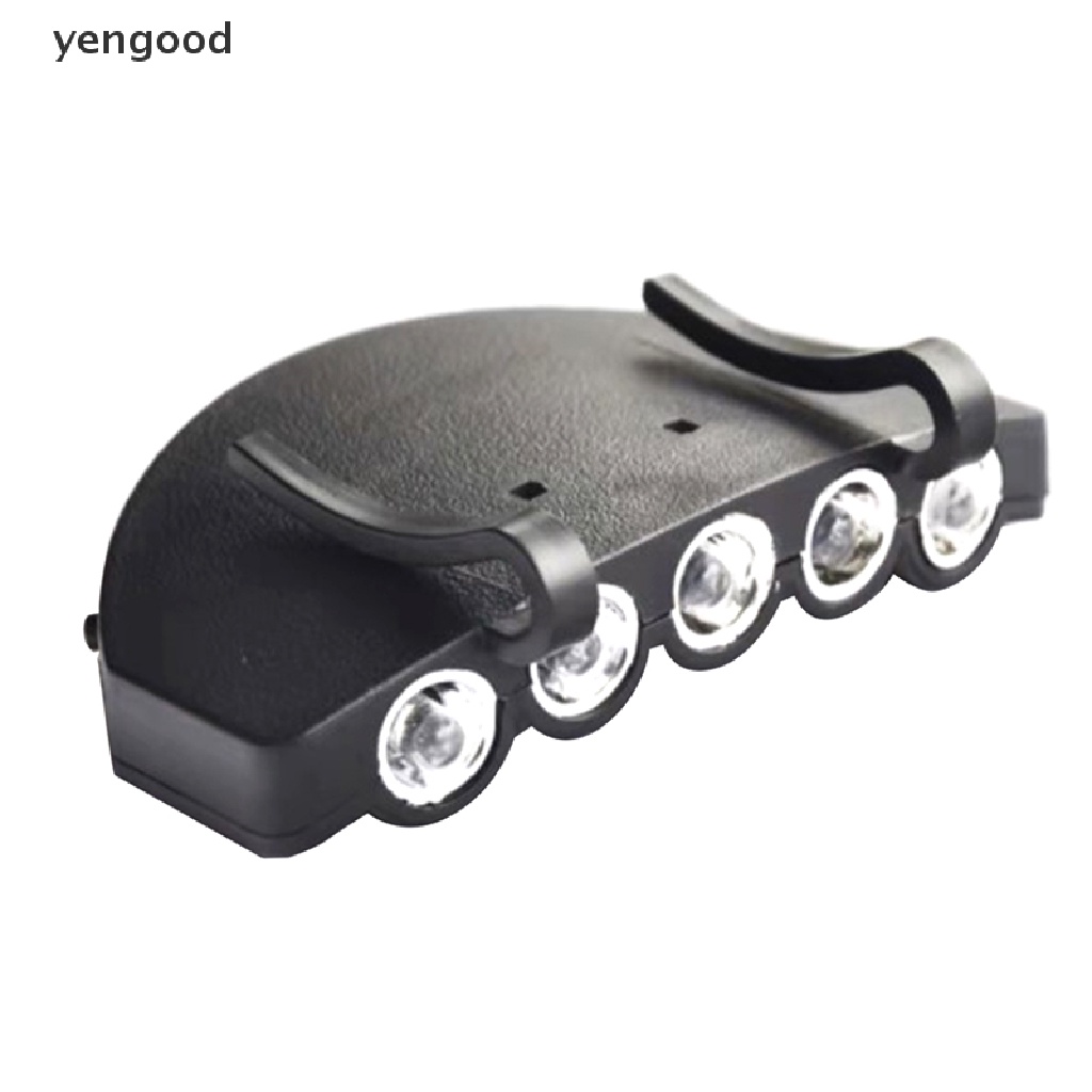 Đèn pin đội đầu 5 bóng LED siêu sáng dùng câu cá ban đêm cao cấp