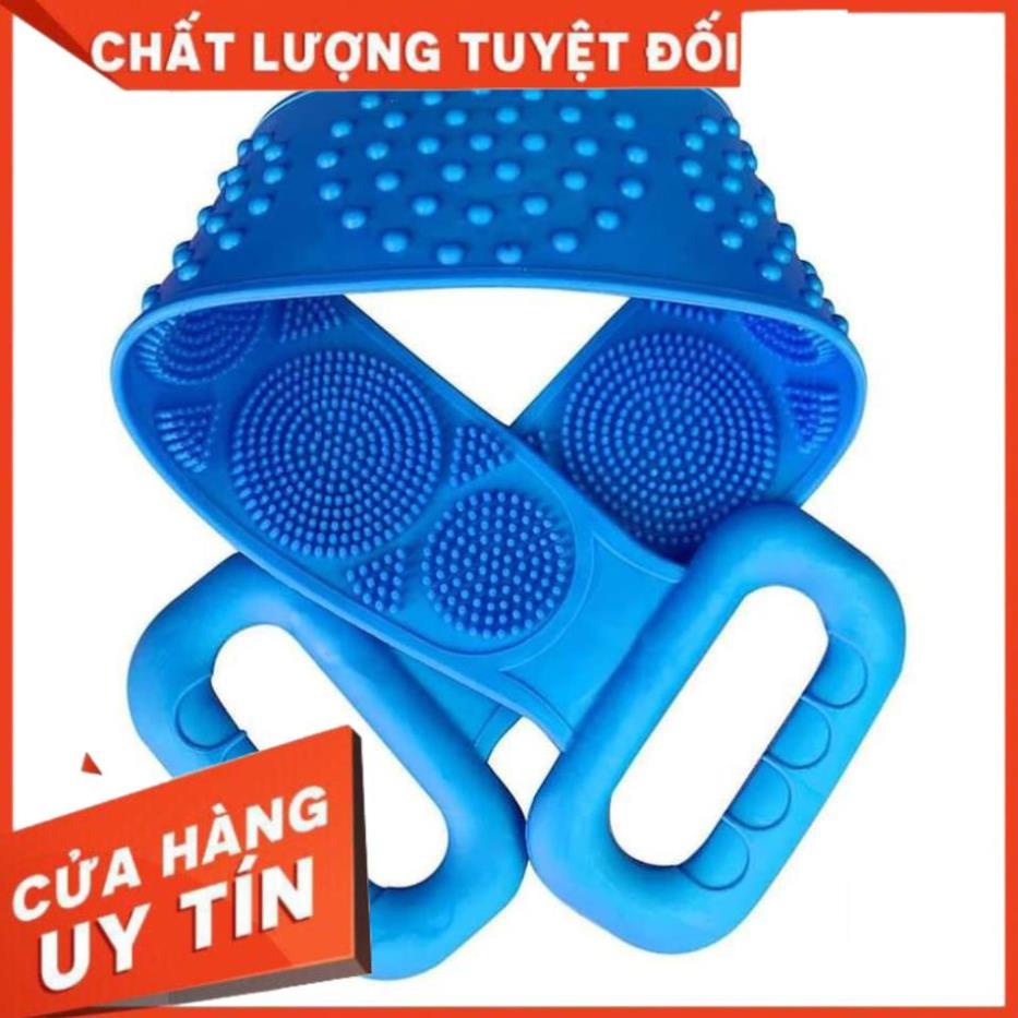 Hot -  Dây Chà Lưng Silicon, Dây Đeo làm Sạch Tế Bào Chết, Đai Cọ Tắm Silicon HCM.