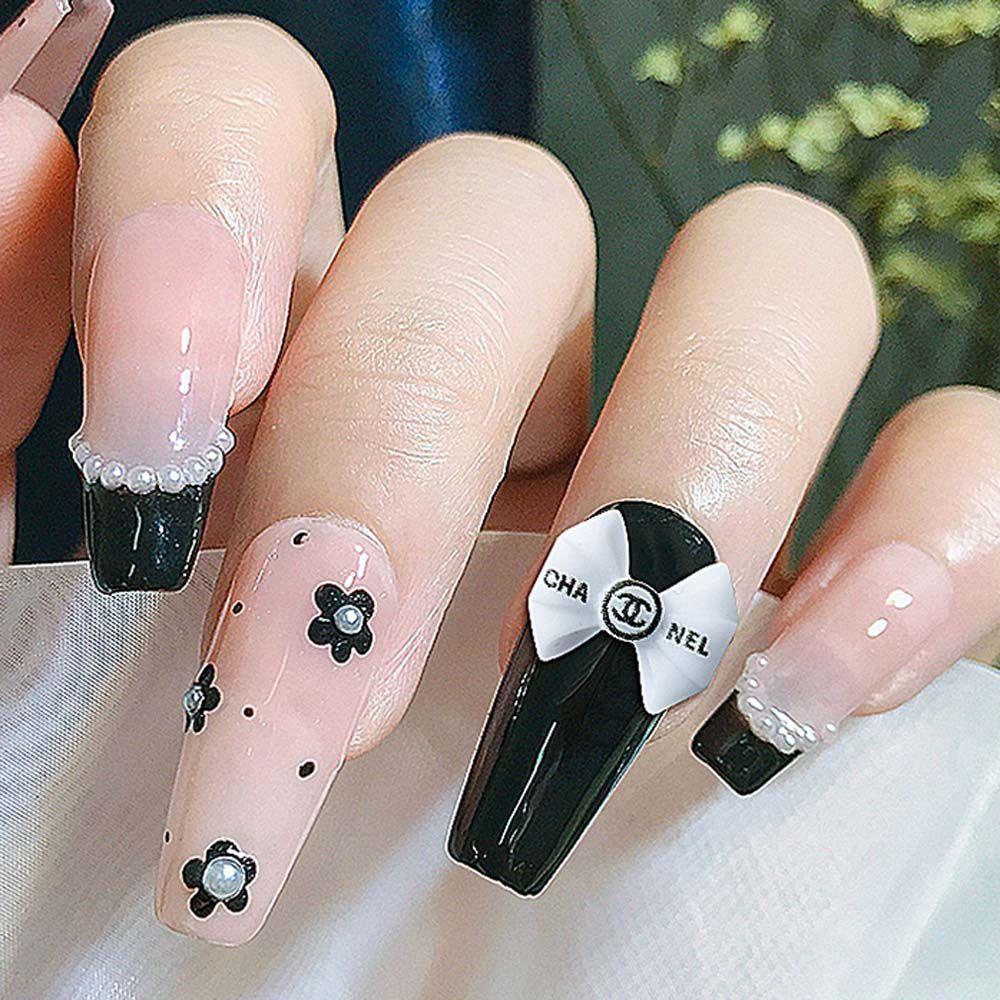 Set 50 Nơ Nhựa 3D Đính Trang Trí Móng Nghệ Thuật