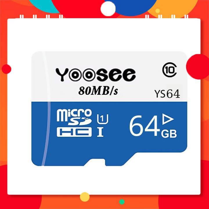 ( Bảo Hành 2 Năm), Thẻ nhớ Yoosee 128GB , 64GB , 32Gb, Class10 Tự lưu tự xóa - dành cho camera và các thiết bị điện tử