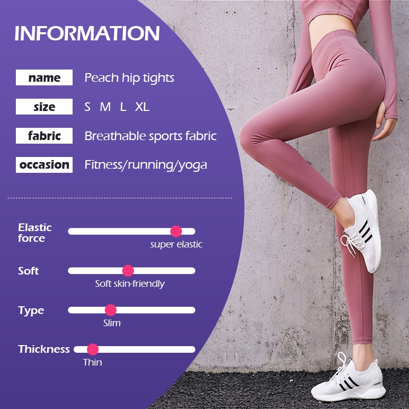 Quần legging cạp cao co giãn dùng cho nữ 40-70kg tập gym yoga hợp thời trang