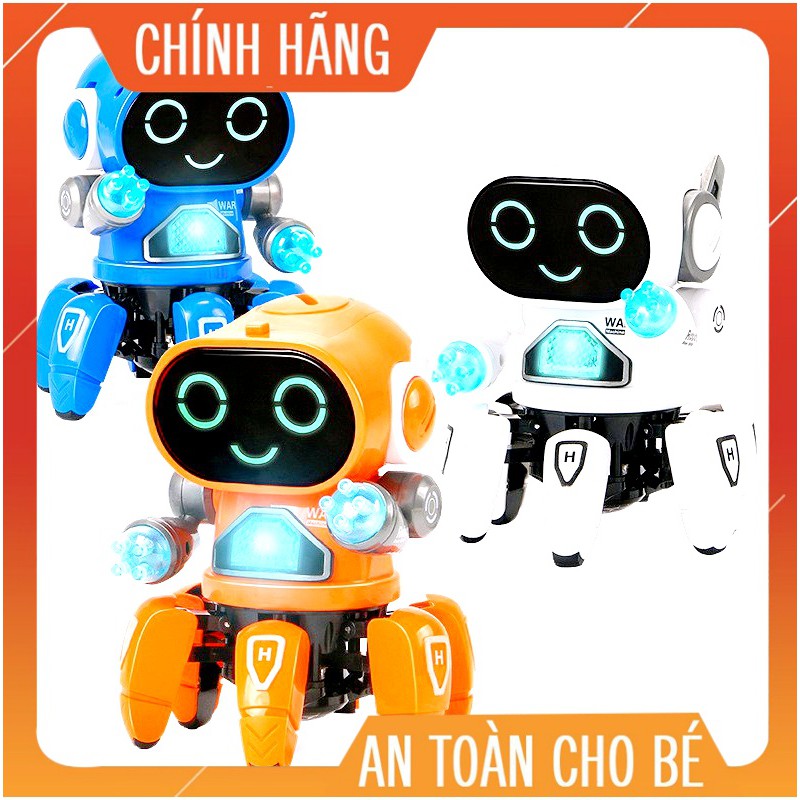 [𝐁𝐀́𝐍 𝐂𝐇𝐀̣𝐘] Robot thông minh nhảy múa chớp đèn di chuyển vui nhộn cho bé ( tặng kèm pin )