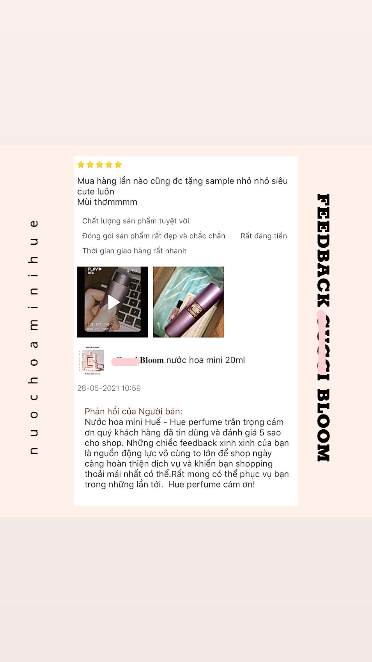 𝐁𝐥𝐨𝐨𝐦 Nước hoa mini nữ thơm nhẹ dịu sang trọng 20ml | BigBuy360 - bigbuy360.vn