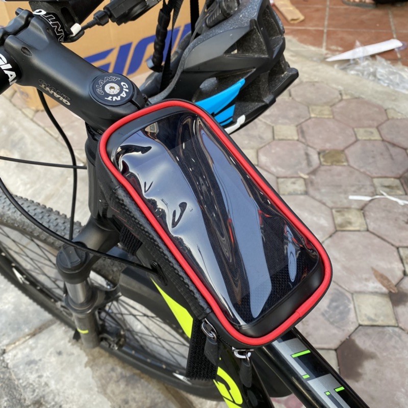 Túi treo khung xe đạp WILD MAN E2 chống nước, có ngăn điện thoại cảm ứng