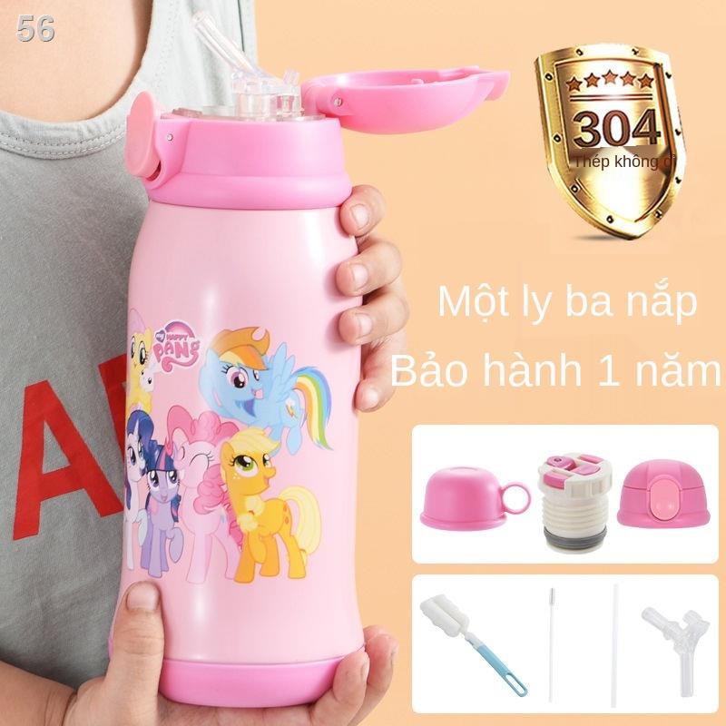 > cốc giữ nhiệt trẻ em nước học sinh nam và nữ có nắp đậy bằng ống hút Bình sử dụng kép chống rơi hoạt hình mẫu g