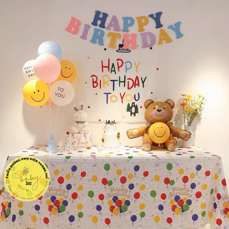 Khăn Trải Bàn Hoạ Tiết Chấm Bóng Sắc Màu Kích Thước 140x270CM