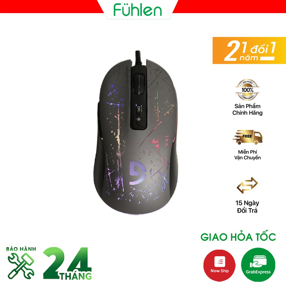 [Mã 2404EL10K giảm 10K đơn 20K] Chuột gaming Fuhlen F200 - Bảo hành 2 năm.