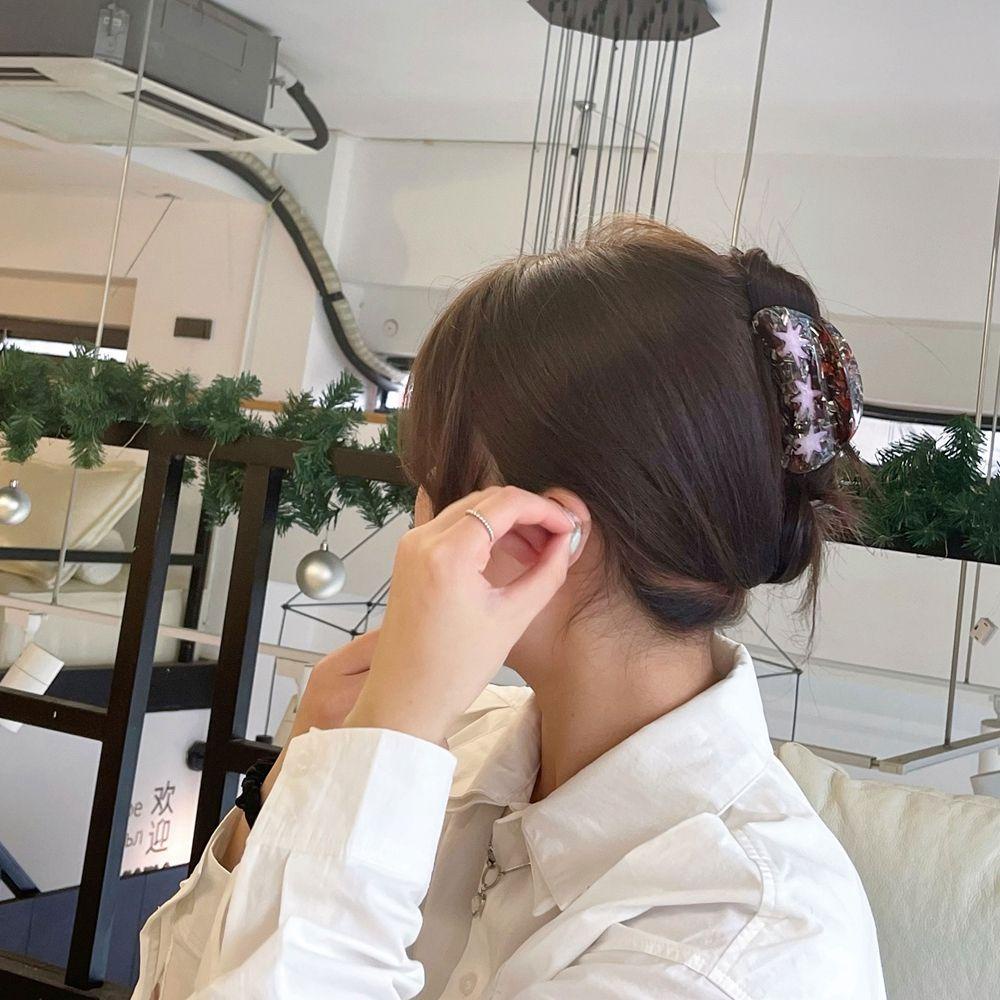 Kẹp Tóc Hình Cá Mập Rỗng Lớn Đơn Giản Cho Nữ