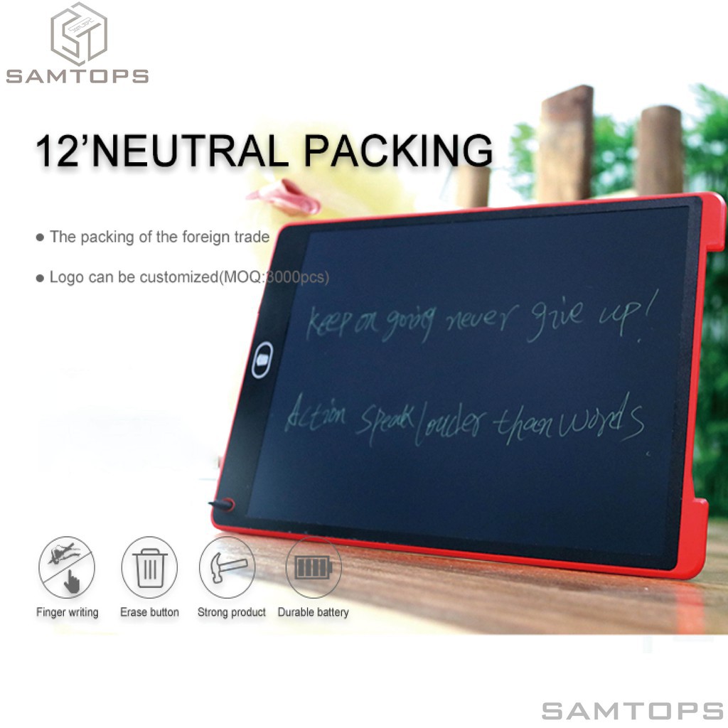 Bảng Viết Điện Tử Màn Hình Lcd 12 Inch Cho Bé