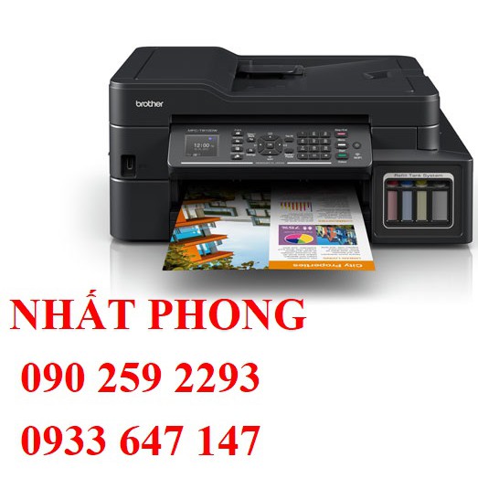 Máy in phun màu Brother MFC-T910DW (In 2 mặt,scan,copy,fax,Wifi)