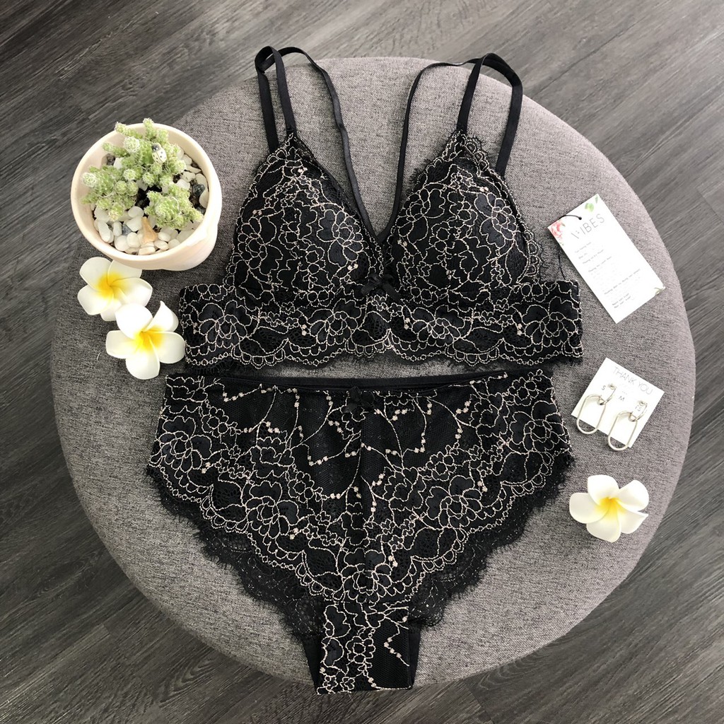 Bộ đồ lót ren nữ cao cấp VIBES Moonlight Lace Set