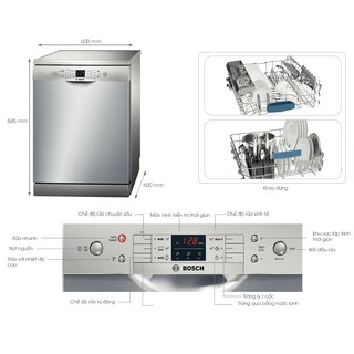 Máy Rửa bát BOSCH SMS63L08EA [ Miễn phí vận chuyển lắp đặt tại hà nội ]