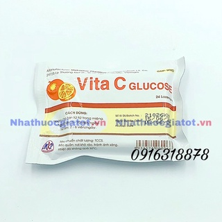 Viên Ngậm Vita C Glucose Bổ Sung Vitamin C Tăng Cường Sức Đề Kháng