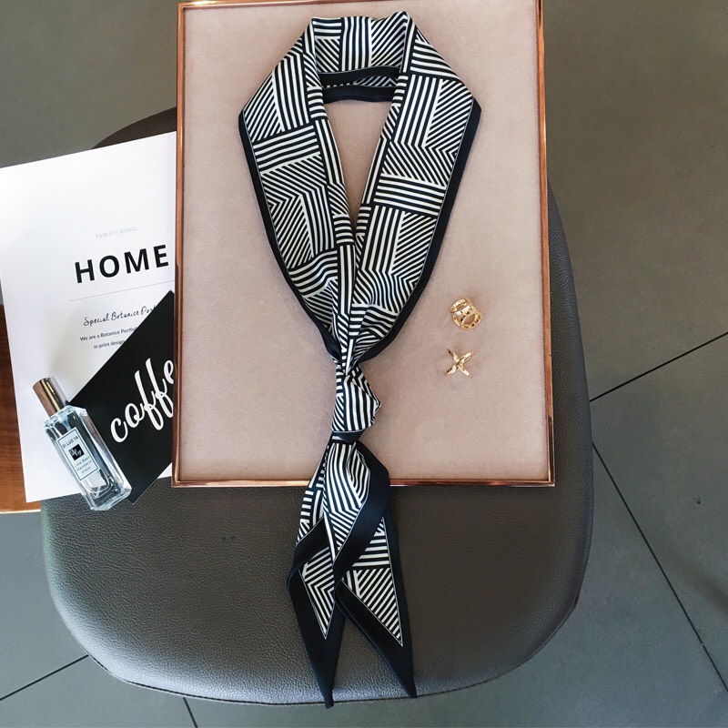 Khăn lụa công sở cao cấp kiểu dáng thanh lịch cho nữ K003 size 13cm*145cm