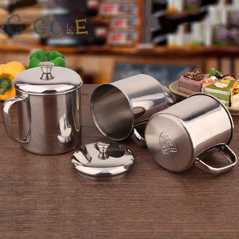 Cốc nước bằng thép không gỉ có tay cầm tiện lợi