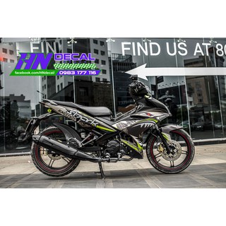 Tem Trùm Exciter 150 Xám Xanh Cá Mập