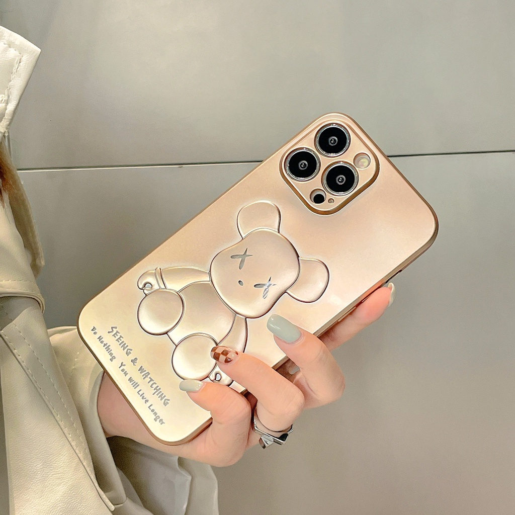 Ốp Điện Thoại tpu Mềm Hình Gấu 3D Cho iPhone 7 8 X XS XR XS max 7Plus 8Plus 11 11 pro 11 pro max 12 13 proamx 12 pro max