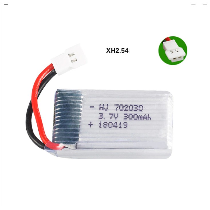 Pin kèm sạc 3.7v 300mah máy bay điều khiển từ xa xả 25c có mạch bảo vệ an toàn pin