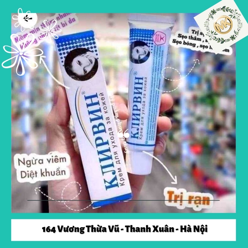 Kem giảm mờ sẹo klivrin Nga 25gr