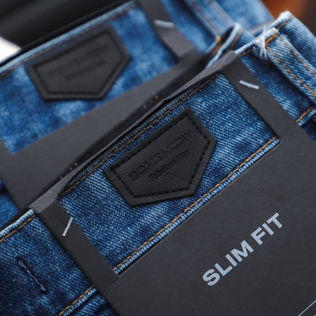 Quần Short Nam SlimFit Alter Navy , Chất Liệu Denim Dày Dặn , QD003056,SOMEHOW