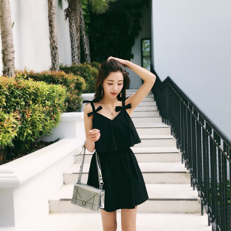 đồ bơi tay dàiÁo tắm màu đen lưới đỏ nữ suối nước nóng Hàn Quốc váy một mảnh bảo thủ bikini kích thước lớn giảm11