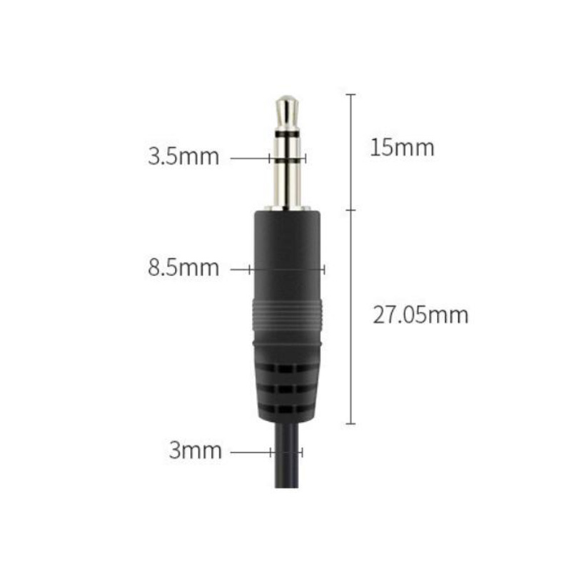 Dây Cáp Âm Thanh Nối Dài 3.5mm 3 Pin 4 Lõi Aux 3 4 Dây DIY