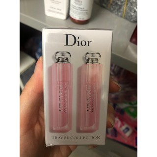 Set Son Dưỡng Môi Dior Addict Lip Glow 001 Pink Và 004 Coral